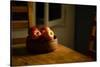 Still life of a wooden bowl full of apples-Panoramic Images-Stretched Canvas