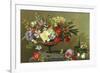 Still Life of Anemones and Roses-Adolf Senff-Framed Giclee Print