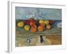 Still Life of Apples and Biscuits, 1880-82-Paul Cézanne-Framed Giclee Print