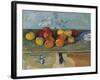 Still Life of Apples and Biscuits, 1880-82-Paul Cézanne-Framed Giclee Print