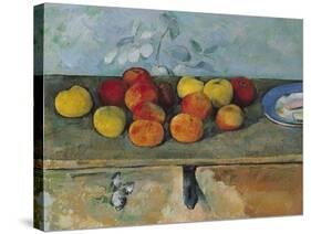 Still Life of Apples and Biscuits, 1880-82-Paul Cézanne-Stretched Canvas