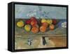 Still Life of Apples and Biscuits, 1880-82-Paul Cézanne-Framed Stretched Canvas