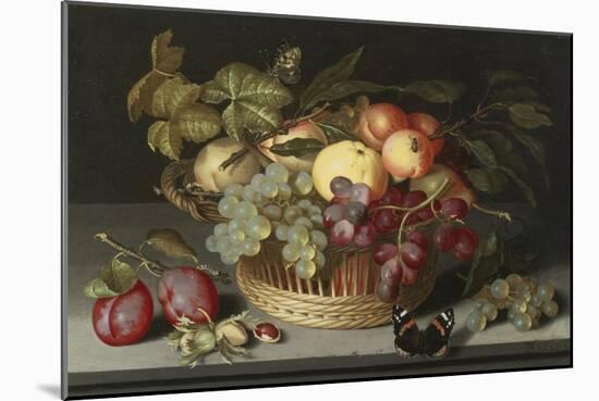 Still Life of Apples, Grapes and Nuts-Johannes Bosschaert-Mounted Giclee Print