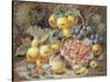 Still Life of Apples, Grapes, Raspberries, Gooseberries and Peach-Oliver Clare-Stretched Canvas