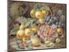 Still Life of Apples, Grapes, Raspberries, Gooseberries and Peach-Oliver Clare-Mounted Premium Giclee Print