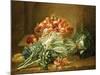 Still Life of Artichokes, Cabbages and Peaches-Jean Jacques Spoede-Mounted Giclee Print