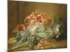 Still Life of Artichokes, Cabbages and Peaches-Jean Jacques Spoede-Mounted Giclee Print