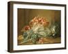 Still Life of Artichokes, Cabbages and Peaches-Jean Jacques Spoede-Framed Giclee Print