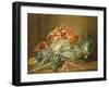 Still Life of Artichokes, Cabbages and Peaches-Jean Jacques Spoede-Framed Giclee Print