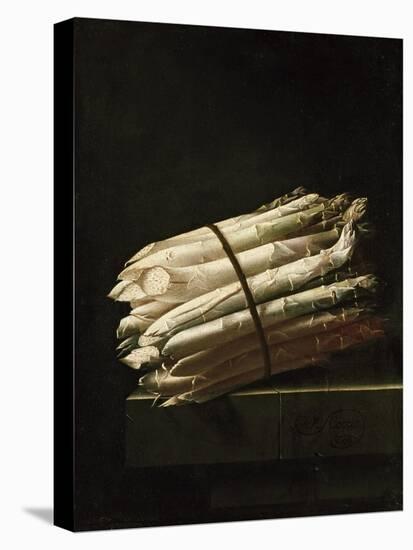 Still Life of Asparagus, 1699-Adrian Coorte-Stretched Canvas