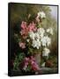 Still Life of Azaleas-Annie Feray Mutrie-Framed Stretched Canvas