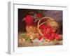 Still Life of Basket with Strawberries and Cherries, 1898-Eloise Harriet Stannard-Framed Giclee Print