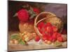 Still Life of Basket with Strawberries and Cherries, 1898-Eloise Harriet Stannard-Mounted Giclee Print