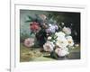 Still Life of Beautiful Flowers-Eugene Henri Cauchois-Framed Giclee Print