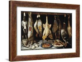 Still Life of Birds and Hares, 1643-Tomás Yepes-Framed Giclee Print