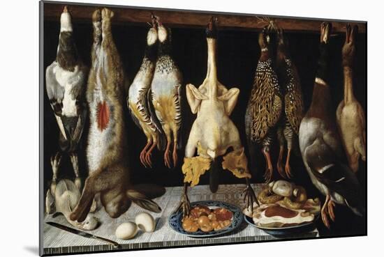 Still Life of Birds and Hares, 1643-Tomás Yepes-Mounted Giclee Print
