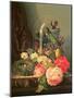 Still Life of Birds, Flowers and a Bird's Nest on a Table-Ellen Ladell-Mounted Giclee Print