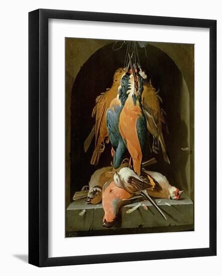 Still Life of Birds-Abraham Mignon-Framed Giclee Print