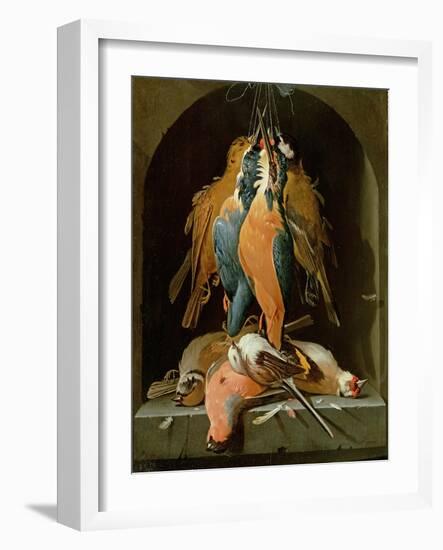 Still Life of Birds-Abraham Mignon-Framed Giclee Print