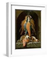 Still Life of Birds-Abraham Mignon-Framed Giclee Print