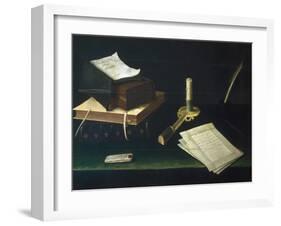 Still Life of Books and Letters-Lubin Baugin-Framed Giclee Print