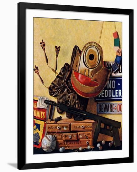 "Still Life of Boys Toys," June 30, 1945-John Atherton-Framed Giclee Print