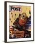 "Still Life of Boys Toys," Saturday Evening Post Cover, June 30, 1945-John Atherton-Framed Giclee Print