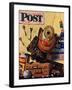 "Still Life of Boys Toys," Saturday Evening Post Cover, June 30, 1945-John Atherton-Framed Giclee Print