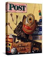"Still Life of Boys Toys," Saturday Evening Post Cover, June 30, 1945-John Atherton-Stretched Canvas