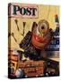 "Still Life of Boys Toys," Saturday Evening Post Cover, June 30, 1945-John Atherton-Stretched Canvas