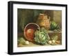 Still Life of Cabbages, Carrot and Turnips-William Hughes-Framed Giclee Print