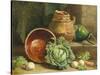 Still Life of Cabbages, Carrot and Turnips-William Hughes-Stretched Canvas