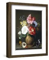 Still Life of Camellias and Anemone-Marc Henry-Framed Giclee Print