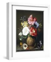 Still Life of Camellias and Anemone-Marc Henry-Framed Giclee Print