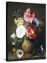 Still Life of Camellias and Anemone-Marc Henry-Stretched Canvas