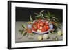 Still Life of Cherries and Peaches-Balthasar van der Ast-Framed Giclee Print