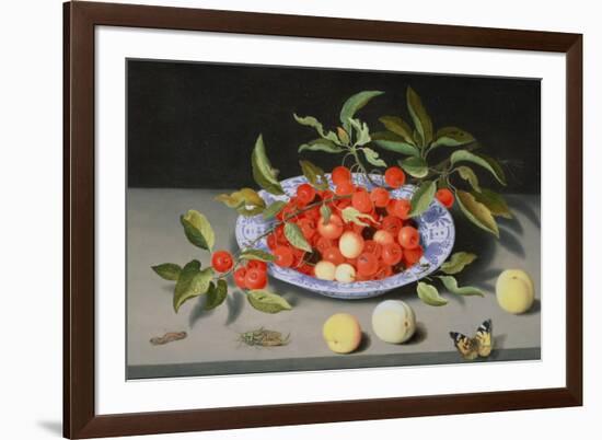 Still Life of Cherries and Peaches-Balthasar van der Ast-Framed Giclee Print