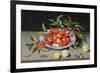 Still Life of Cherries and Peaches-Balthasar van der Ast-Framed Giclee Print