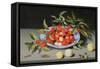 Still Life of Cherries and Peaches-Balthasar van der Ast-Framed Stretched Canvas