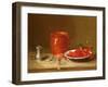 Still Life of Cherries in a Bowl-Antoine Vollon-Framed Giclee Print