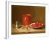 Still Life of Cherries in a Bowl-Antoine Vollon-Framed Giclee Print