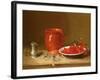 Still Life of Cherries in a Bowl-Antoine Vollon-Framed Giclee Print