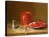 Still Life of Cherries in a Bowl-Antoine Vollon-Stretched Canvas