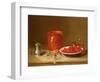 Still Life of Cherries in a Bowl-Antoine Vollon-Framed Giclee Print