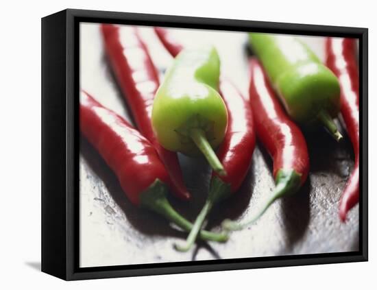 Still Life of Chilli Peppers-Lee Frost-Framed Stretched Canvas