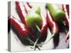 Still Life of Chilli Peppers-Lee Frost-Stretched Canvas