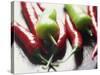 Still Life of Chilli Peppers-Lee Frost-Stretched Canvas