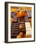 Still Life of Chocolate Bars and Citrus Fruit-Luzia Ellert-Framed Photographic Print