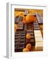 Still Life of Chocolate Bars and Citrus Fruit-Luzia Ellert-Framed Photographic Print