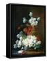 Still-Life of Christmas Roses-Charles Etienne Guerin-Framed Stretched Canvas